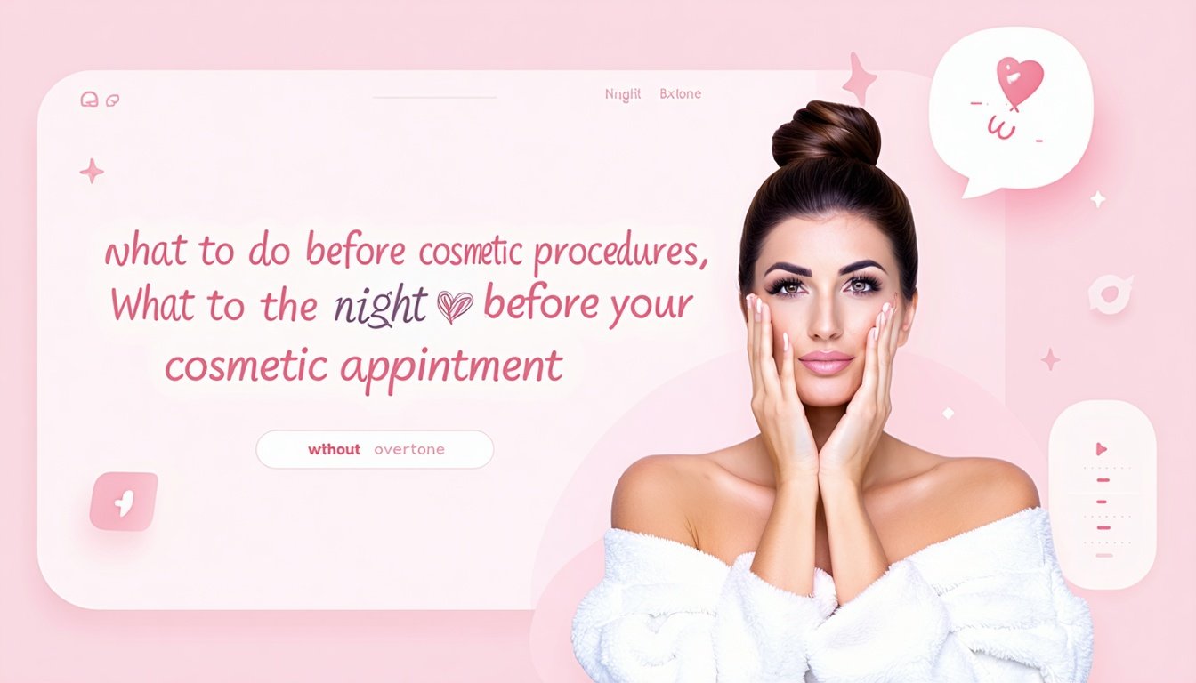 what to do before cosmetic procedures what to do the night before your cosmetic appointment